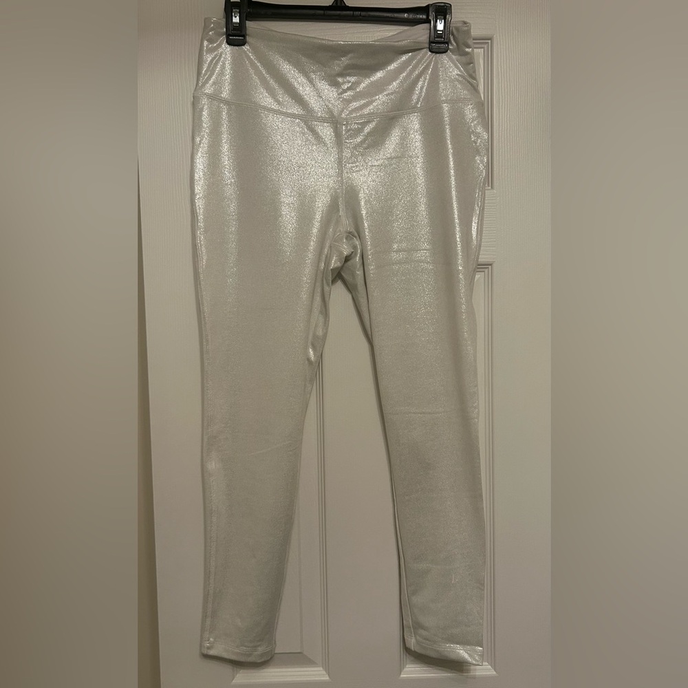 Athletica sparkly white leggings
